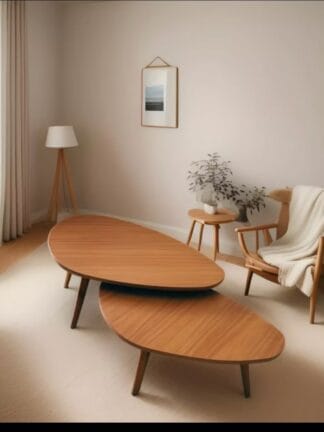 kit 2 mesas de centro Madeira