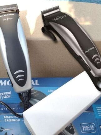 Cortador de Cabelos Mondial, Hair Stylo, 110V Preto/Prata - CR-02