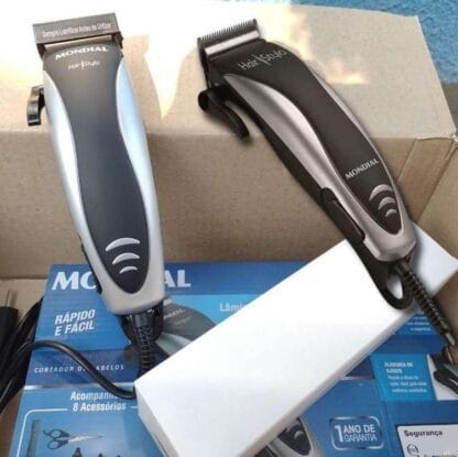 Cortador de Cabelos Mondial, Hair Stylo, 110V Preto/Prata - CR-02