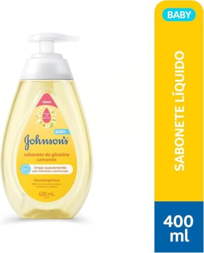 Sabonete Líquido Glicerina Camomila JOHNSON’S® Baby, 400mL