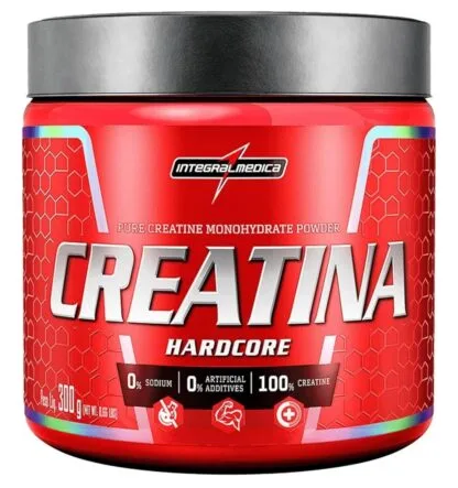 Integralmedica - Creatina em Pó Hardcore 100% Pura e Monohidratada - 300g