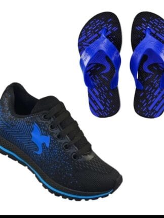 kit tênis casual infantil + chinelo