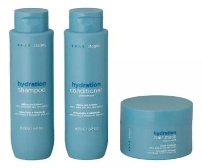 Kit Brae Stages Hydration Shampoo + Condicionador + Máscara