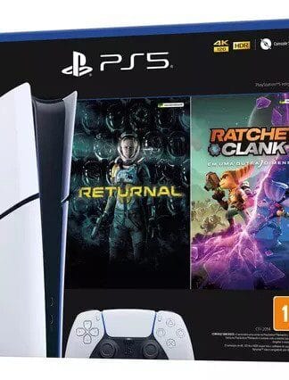 Console Sony PlayStation 5 Digital Slim 1TB – Branco + Jogos Returnal e Ratchet & Clank + Controle Sem Fio DualSense Branco