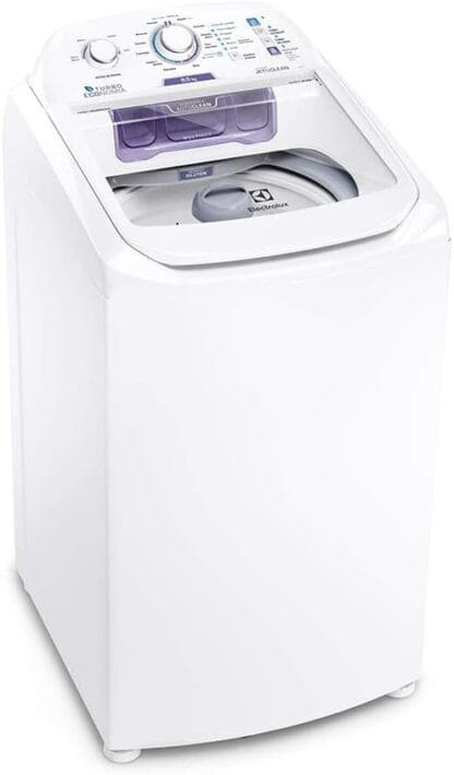 Máquina de Lavar Electrolux 8,5kg Branca Turbo Economia com Jet&Clean e Filtro Fiapos
