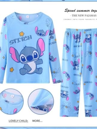 Pijama infantil Meninos Meninas Cartoon Cute Casual Homewear Conjunto infantil