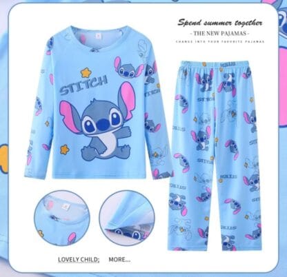 Pijama infantil Meninos Meninas Cartoon Cute Casual Homewear Conjunto infantil