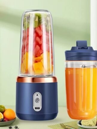 400ML 6 Lâminas Espremedor Elétrico Mini Liquidificador Portátil De Suco De Alimentos Misturador