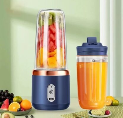 400ML 6 Lâminas Espremedor Elétrico Mini Liquidificador Portátil De Suco De Alimentos Misturador