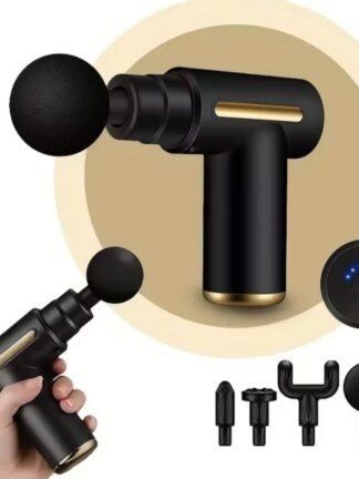 Pistola de massagem elétrica, massageador de tecidos
profundos