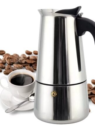 Maquina de Café Cafeteira Italiana 6 Xícaras Expresso e Moka Em Inox 4 ou 6 Xícaras Cafézinho