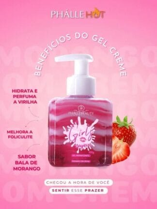 Gel Hot Girls Aromatizante para Virilha Girls Beijável PhálleBeauty