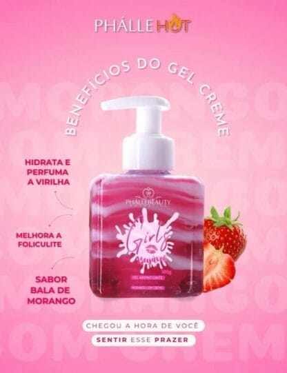 Gel Hot Girls Aromatizante para Virilha Girls Beijável PhálleBeauty