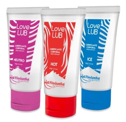 Kit 3x Love Lub Gel Lubrificante 60g La Pimienta