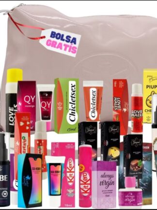 Kit Sex Shop 20 Peças Gel Lubrificante Anel Vibro Produtos Erótico