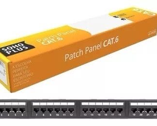 Patch Panel Cat6 T568a/b 24p 24 Portas Furukawa Soho Plus