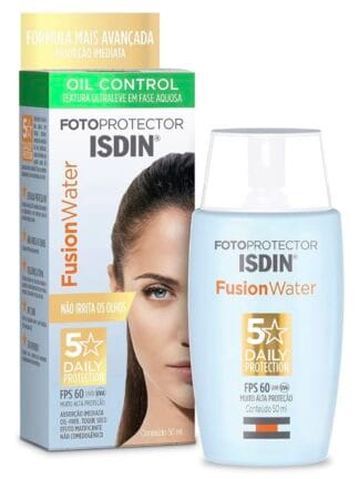 ISDIN Protetor Solar Facial Fusion Water 5 Stars Fps 60 Sem Cor - 50Ml