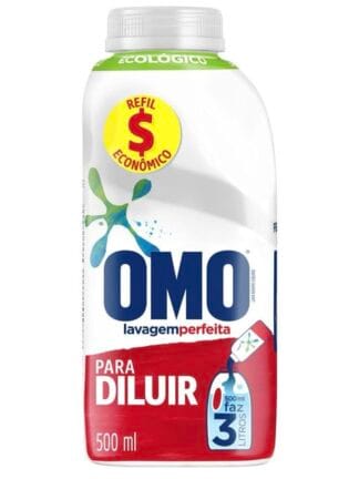 OMO Lavagem Perfeita Para Diluir - Sabão Liquido Concentrado 500Ml