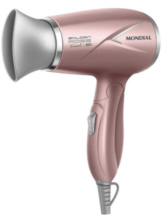 Secador de Cabelos Travel, Mondial, Golden Rose, 1200W, Bivolt - SC-47-GR