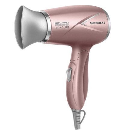 Secador de Cabelos Travel, Mondial, Golden Rose, 1200W, Bivolt - SC-47-GR