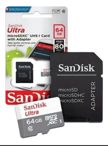 Cartão de Memória Ultra SD 64GB P/câmeras Wi-fi