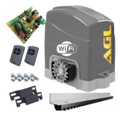 Kit Motor Portão Eletrônico Dz Wifi Bluetooth App Celular