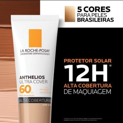 Protetor Solar Facial La Roche-Posay Anthelios Ultra Cover FPS60 Cor 3.0 30g