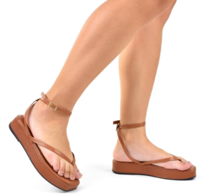 Flat Feminina Chinelo Sandália Plataforma Confortável