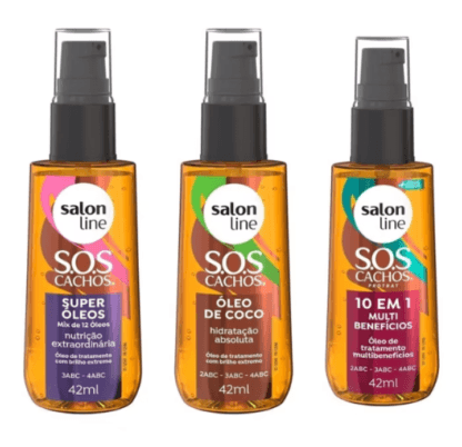 Kit com 3 Óleos de Tratamento Coco, Super Óleos e Multibenefícios