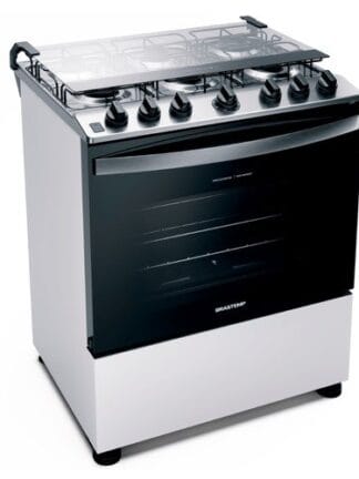 Fogão Brastemp 6 Bocas Branco Com Botões Removíveis E Exclusivo Aro Protetor • BIVOLT