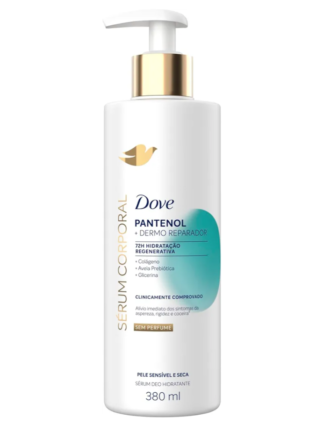 Dove Sérum Hidratante sem Perfume Pantenol + Dermo Reparador 380ml