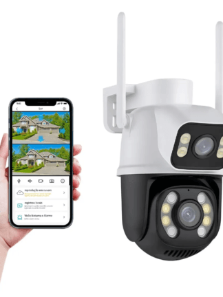 Camera de segurança externa dupla