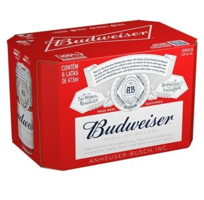 Pack de Budweiser Lata 473ml, 12 Unidades