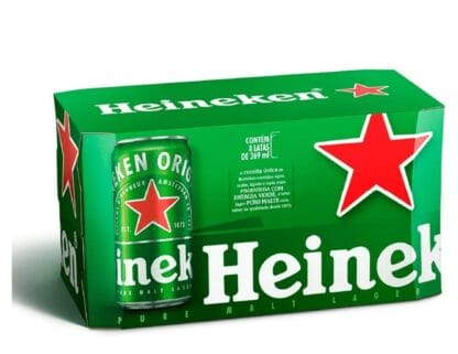 Heineken Cerveja Pilsen, Lata 269ml, Pack 8 Unidades