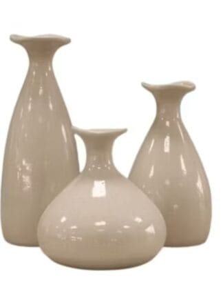 Trio de vaso de Cerâmica Decorativa