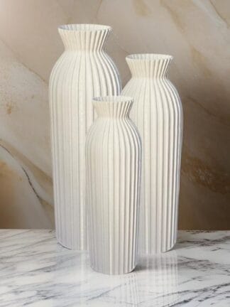 Trio de vasos decorativos