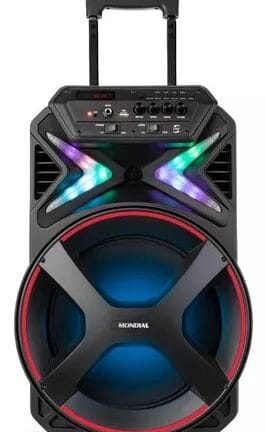 Caixa Amplificada Connect Lights Cm-400 Mondial Cor Preto 110V/220V