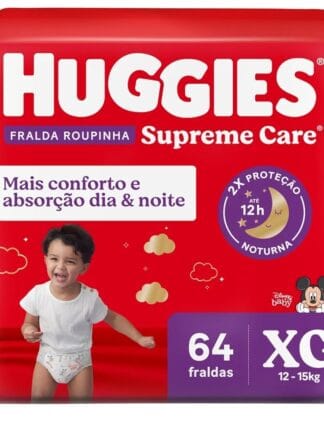 Huggies Fralda Roupinha Supreme Care XG 64 Un