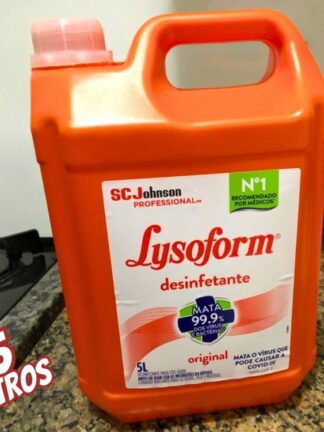 Lysoform Original, Desinfetante Líquido, Limpeza Pesada e Eficiente, 5L