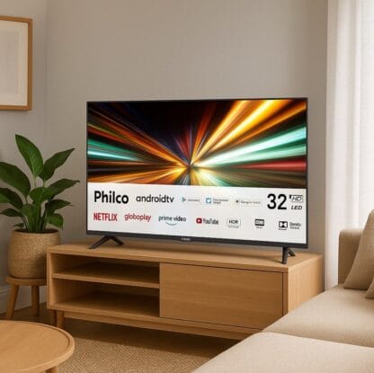 Smart TV Philco 32” Led Dolby Áudio Prata PTV32M9GACGB – 127 Volts