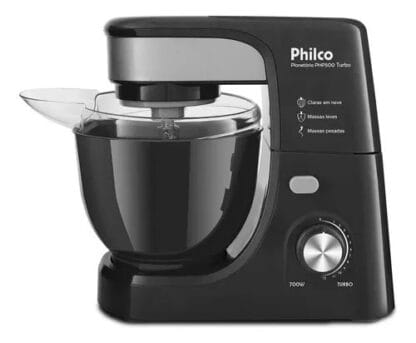 Batedeira Planetária Php500p Turbo 700w Philco 127v Preto