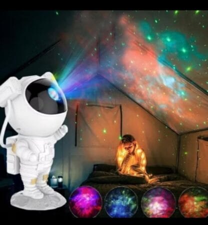 projetor luminária astronauta