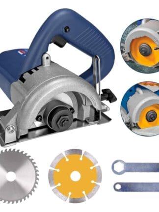 HOLTTER, Serra Mármore 1200W com Dois Discos de Corte Profissional Corta Piso Potente Granito Concreto Madeira Serra Marmore Elétrica 110mm 12000 rpm (110, Volts