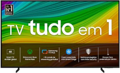 Samsung Smart TV 50" QLED 4K 50Q60D - Tecnologia de Pontos Quânticos, Design AirSlim