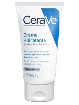 CeraVe, Creme Hidratante Corporal, com textura Cremosa e Ácido Hialurônico