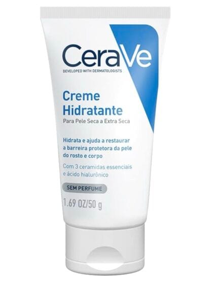 CeraVe, Creme Hidratante Corporal, com textura Cremosa e Ácido Hialurônico