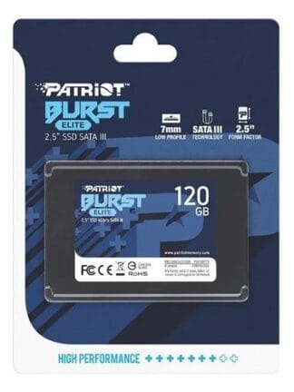 SSD 120GB Sata III 2.5'' Burst Elite PATRIOT Preto