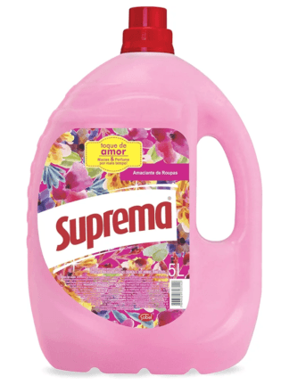 Suprema Amaciante Rosa Toque De Amor, 5L (Embalagem pode variar)