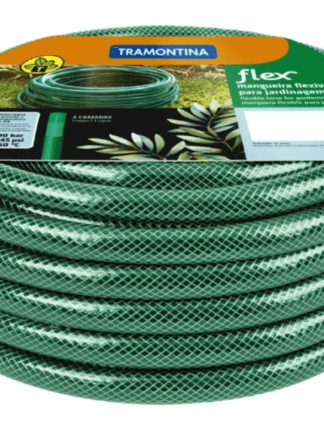 Mangueira Flex Para Jardim, 6 M, Com Engates Rosqueados E Esguicho
