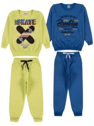 2 Conjuntos Infantil Masculino Inverno